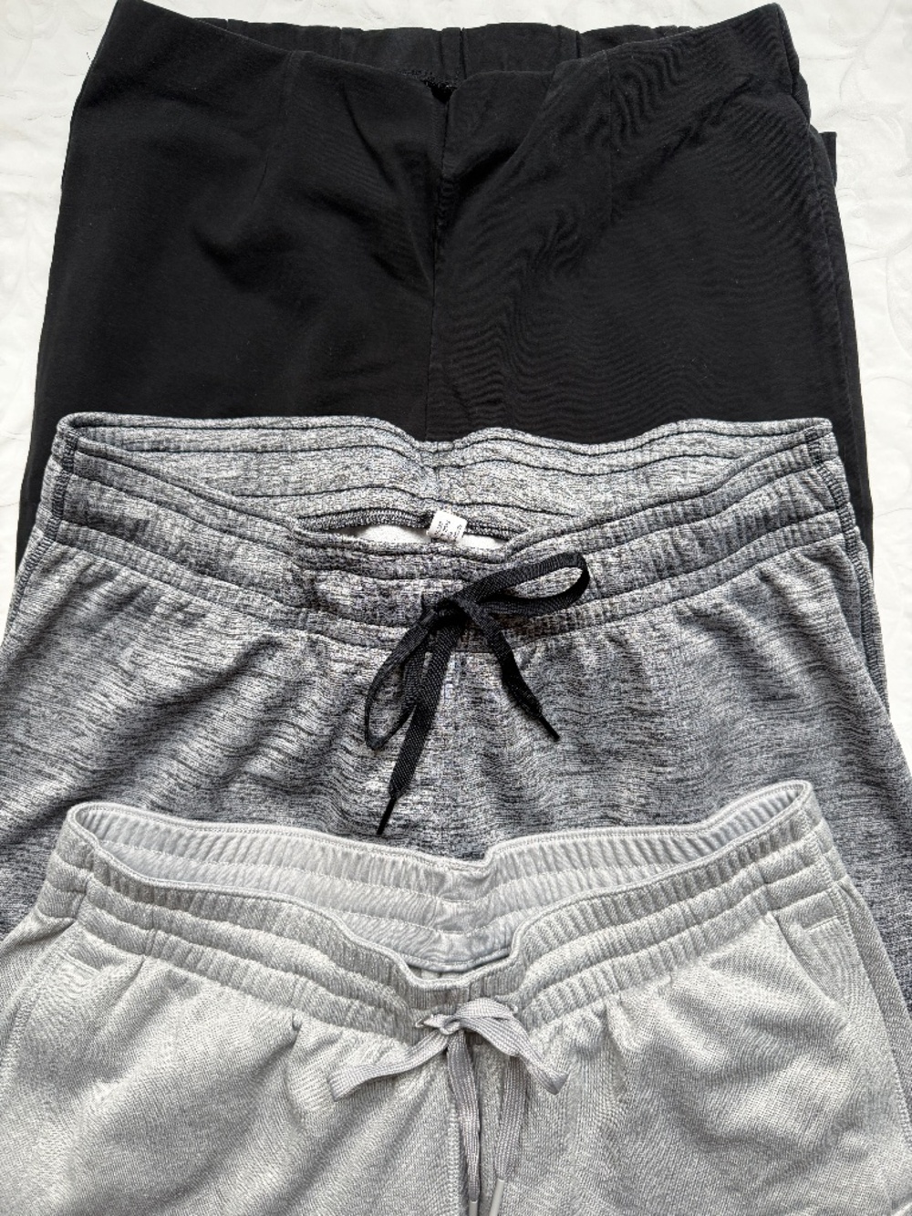 Women’s Lounge Pants Bundle Gray Black Adidas Sz L
